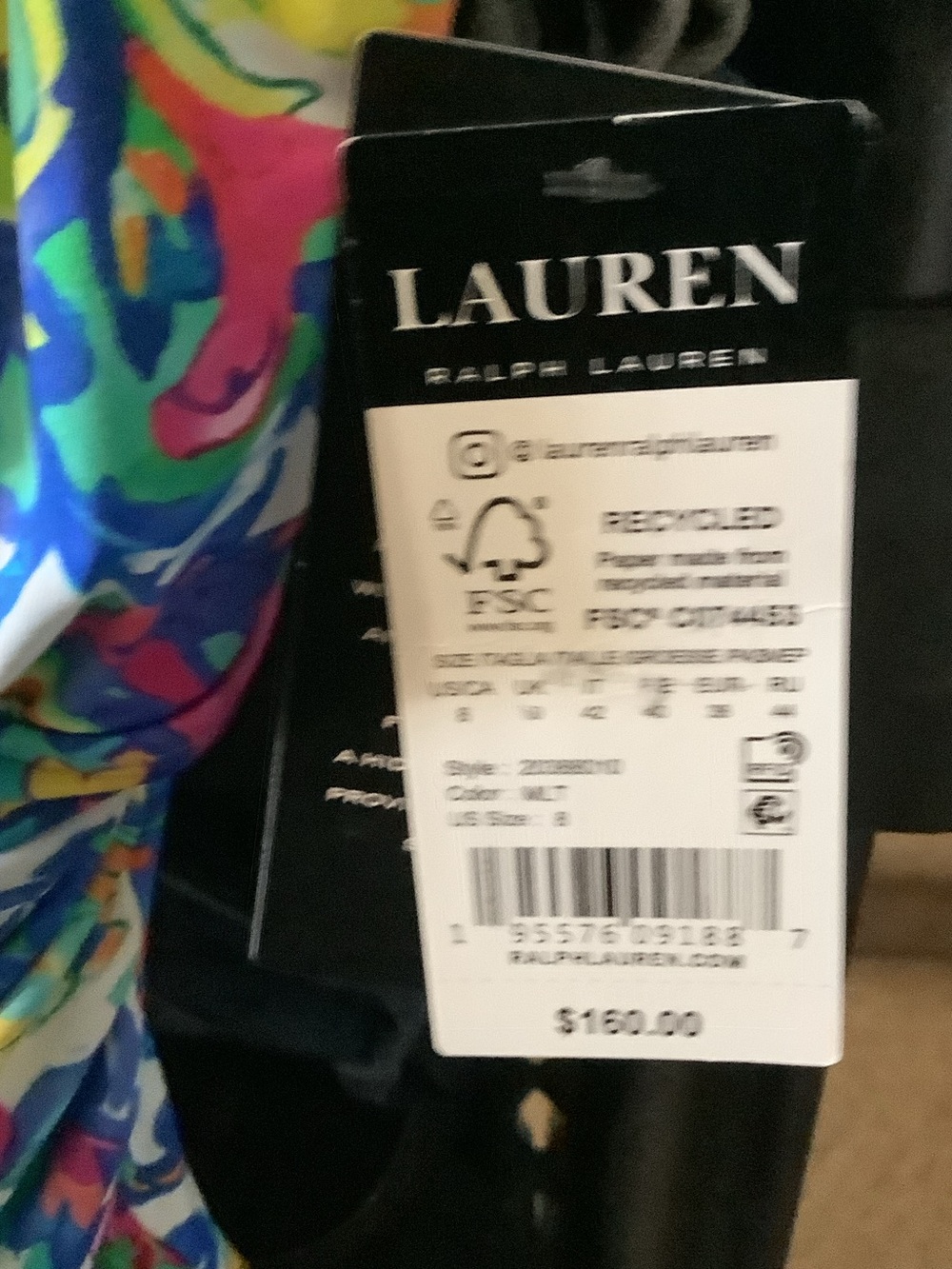 Lauren Ralph Lauren Multicolor Floral Ruffle One-Piece Swimsuit,8 - Picture 3 of 11